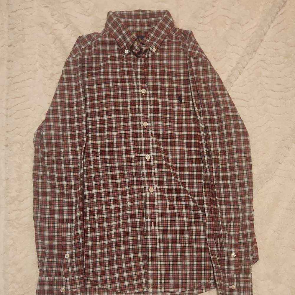 Ralph Lauren Red and Blue Plaid Shirt